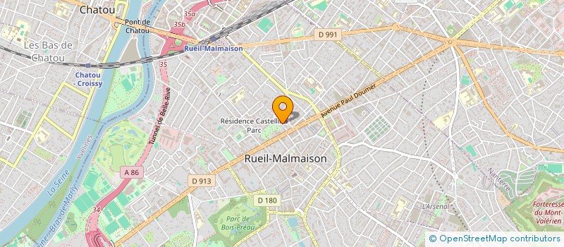 localisation de l'entreprise A'MUS 440 à RUEIL-MALMAISON