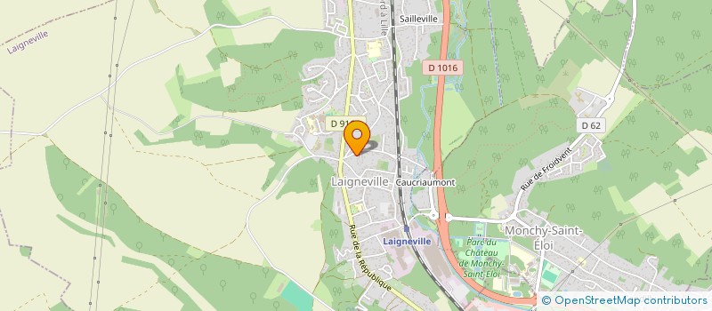 localisation de l'entreprise A.N  LAIGNEVILLE