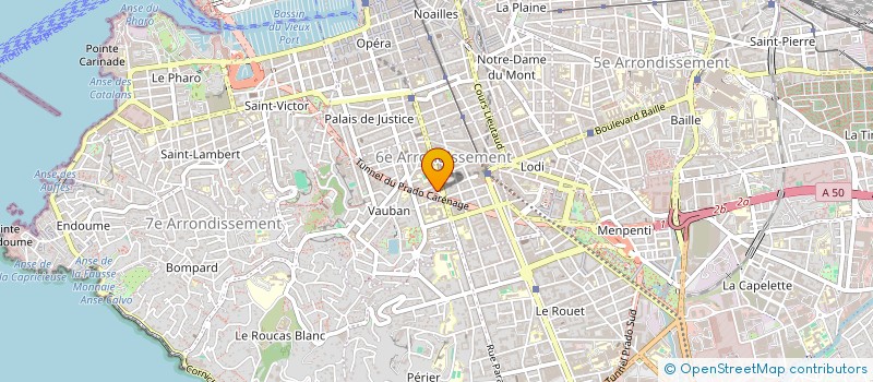 localisation de l'entreprise A.N à MARSEILLE