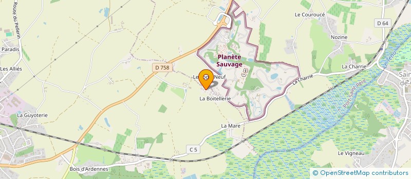 localisation de l'entreprise A.N.A. à SAINTE-PAZANNE