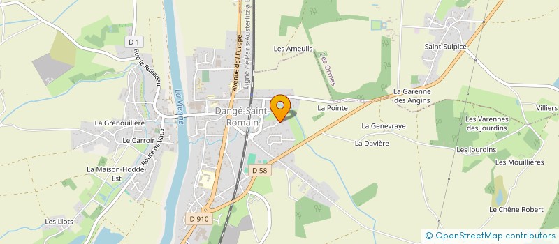 localisation de l'entreprise A.N.A. à DANGE-SAINT-ROMAIN