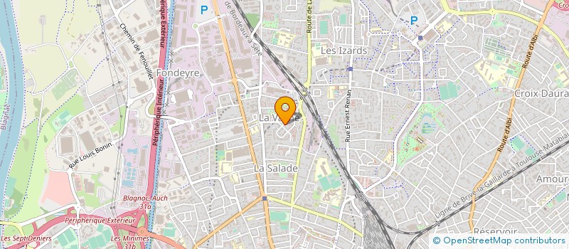 localisation de l'entreprise A.N.A à TOULOUSE