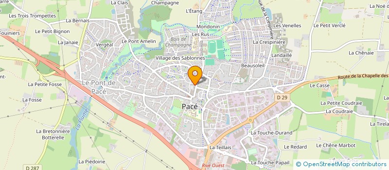 localisation de l'entreprise A.N.A. CONSEIL  PACE