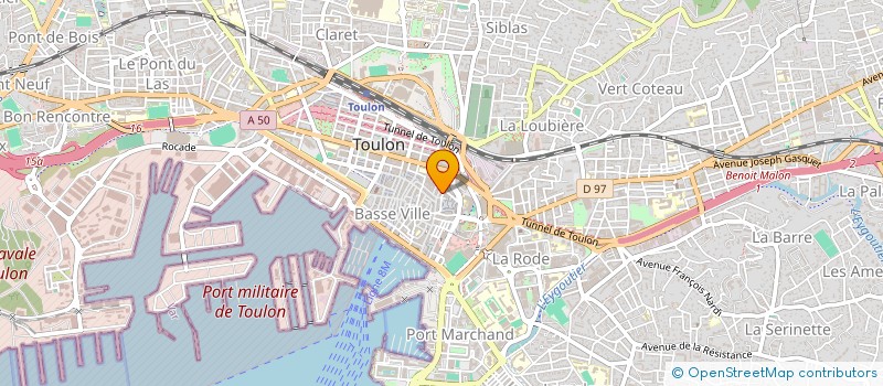 localisation de l'entreprise A N A S à TOULON