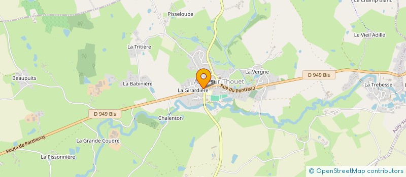 localisation de l'entreprise A.N.AUTO SERVICES  AZAY-SUR-THOUET