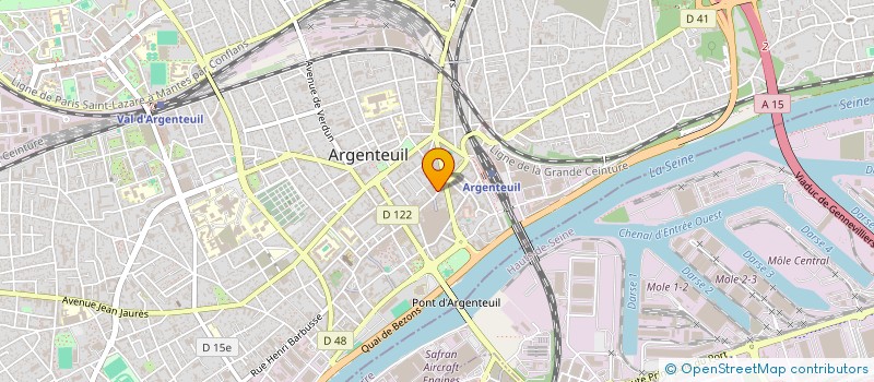 localisation de l'entreprise A.N.B. à ARGENTEUIL