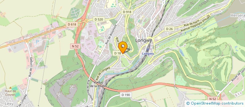 localisation de l'entreprise A.N.B. à LONGWY