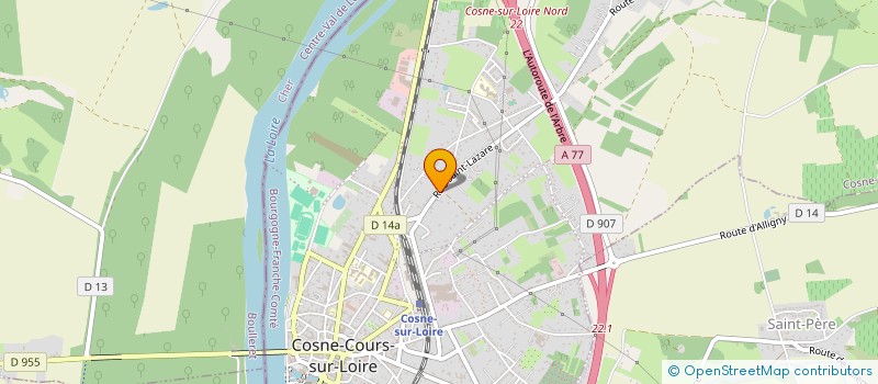 localisation de l'entreprise A N B à COSNE-COURS-SUR-LOIRE
