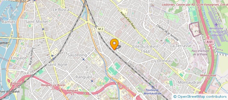 localisation de l'entreprise A N B A à TOULOUSE
