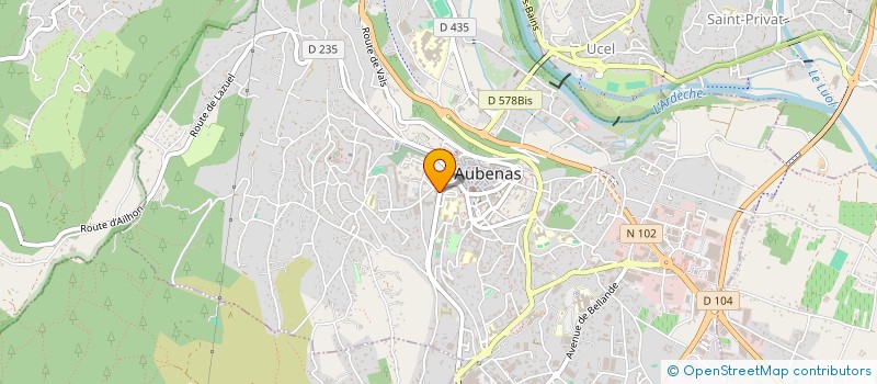 localisation de l'entreprise A.N.B NETTOYAGE à AUBENAS