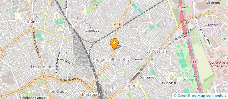 localisation de l'entreprise A.N.C.A.(ASS POUR UNE NOUVELLE CONSOMMATION ALTERNATIVE) à TOULOUSE