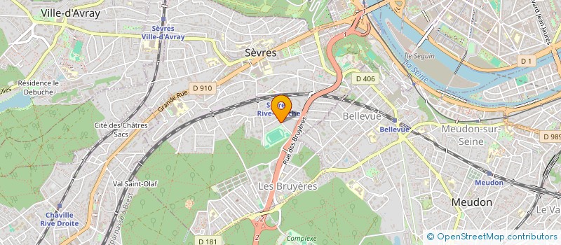 localisation de l'entreprise A.N.C.P. à SEVRES