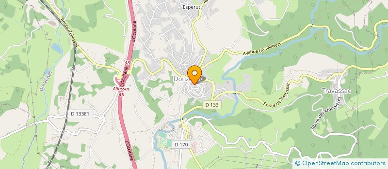 localisation de l'entreprise A.N.C. SYSTEMES à DONZENAC