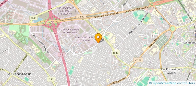 localisation de l'entreprise A.N.D BATY à AULNAY-SOUS-BOIS
