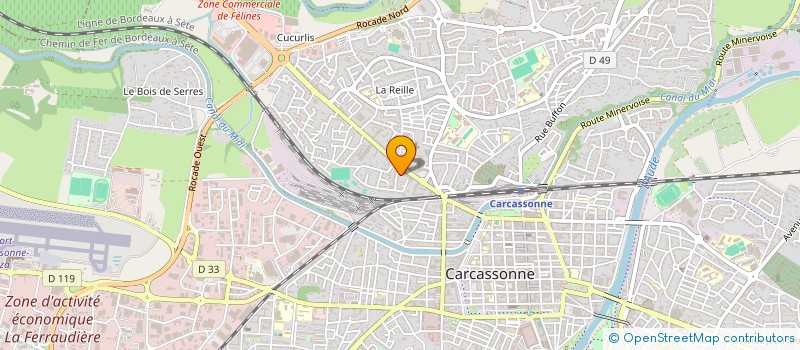 localisation de l'entreprise A.N.D. SERVICES à CARCASSONNE