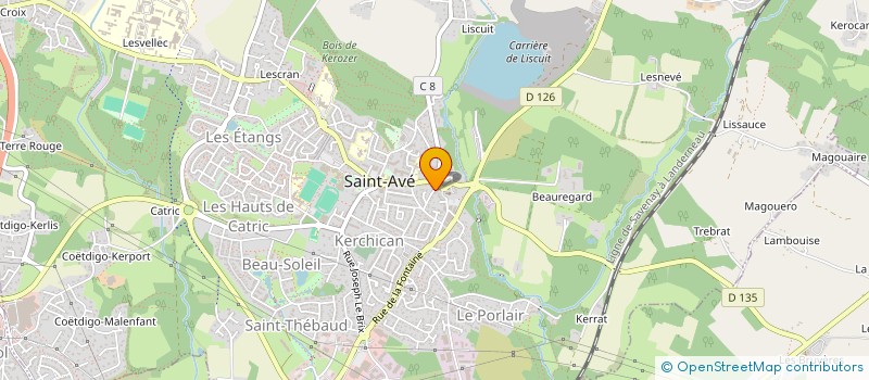localisation de l'entreprise A.N.D.V.  SAINT-AVE