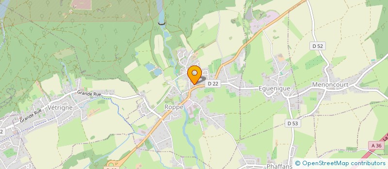 localisation de l'entreprise A.N FERMETURES à ROPPE