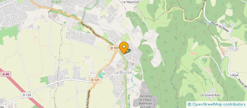 localisation de l'entreprise A.N.G CONSEILS  LA BUISSE