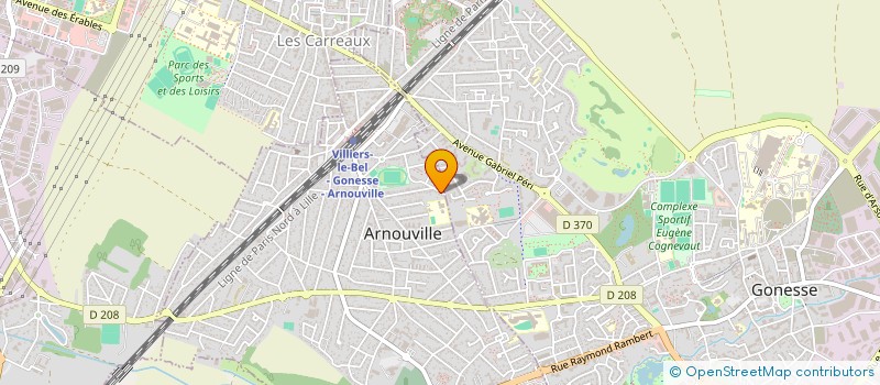 localisation de l'entreprise A.N.G.L.  ARNOUVILLE