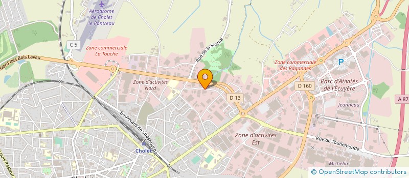 localisation de l'entreprise A N H T  CHOLET