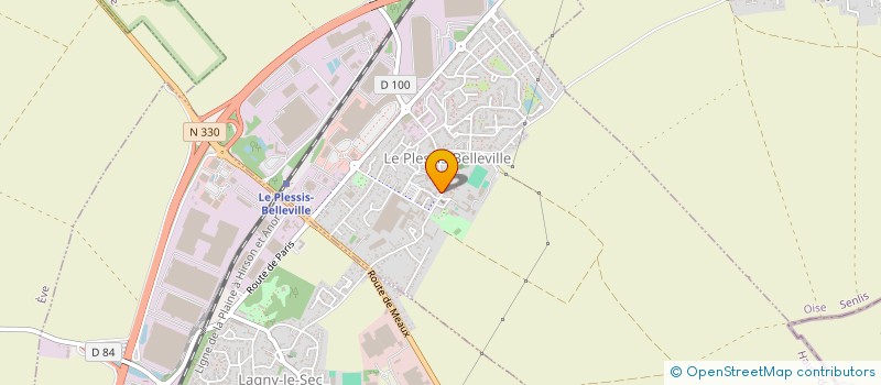 localisation de l'entreprise A.N.I.  LE PLESSIS-BELLEVILLE