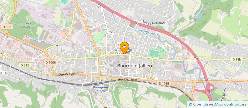 localisation de l'entreprise A.N.I.S.  BOURGOIN-JALLIEU
