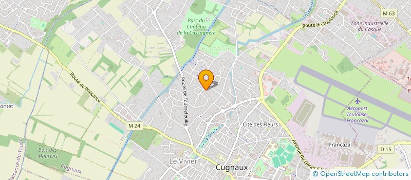 localisation de l'entreprise A N J  CUGNAUX