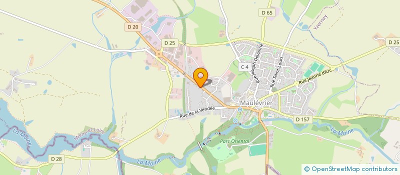 localisation de l'entreprise A.N.J. SYSTEME à MAULEVRIER