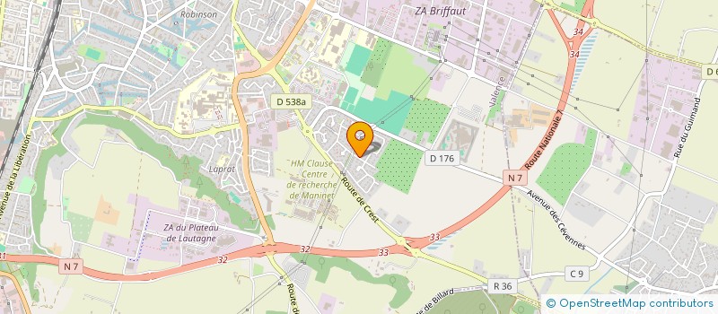 localisation de l'entreprise A.N.M.A  VALENCE