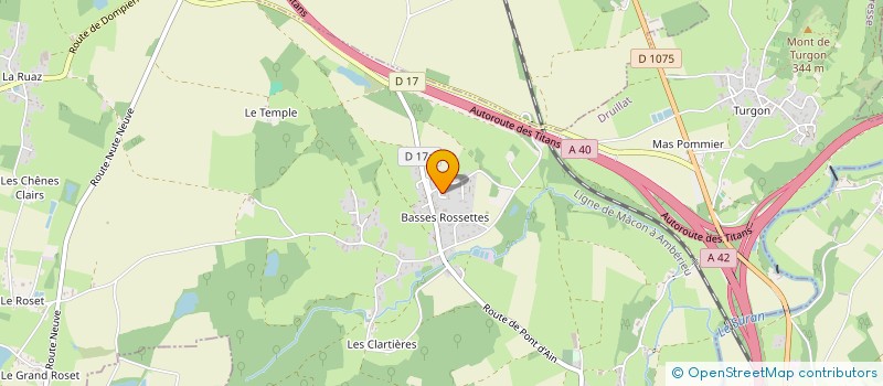 localisation de l'entreprise A.N.M.C.  DRUILLAT