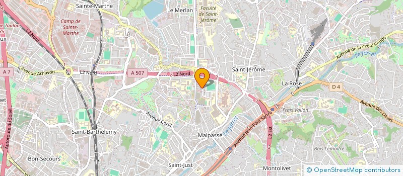 localisation de l'entreprise A.N.P. (AMENAGEMENT - NETTOYAGE ET PEINTURE) à MARSEILLE