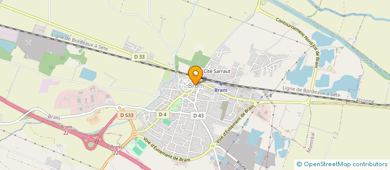 localisation de l'entreprise A.N PATISSERIE  BRAM