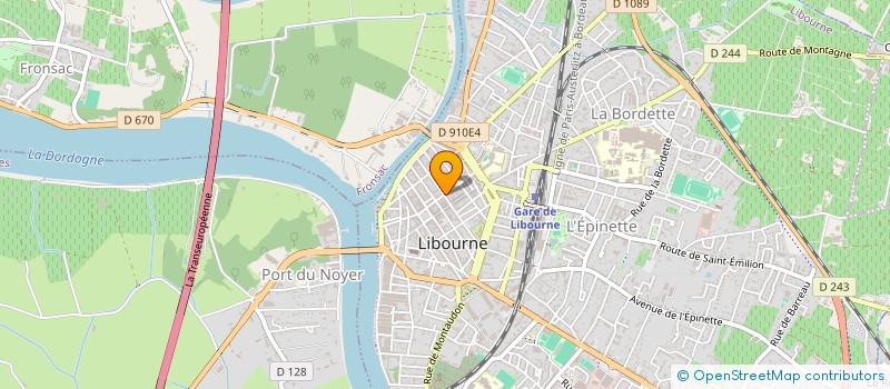 localisation de l'entreprise A.N.R.  LIBOURNE