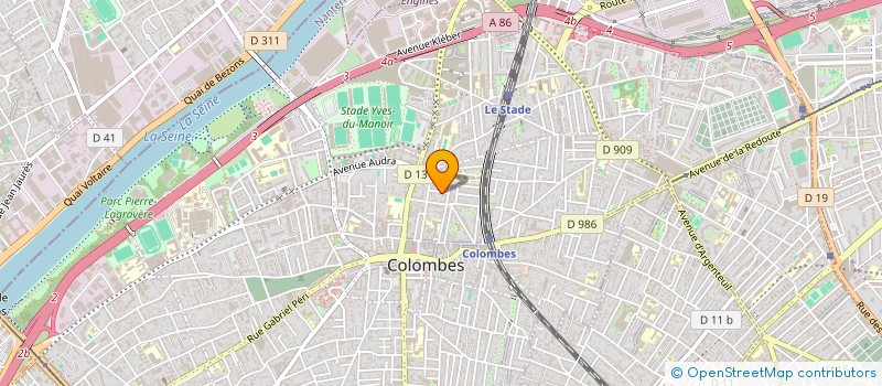 localisation de l'entreprise A.N. ROVECCHIO à COLOMBES