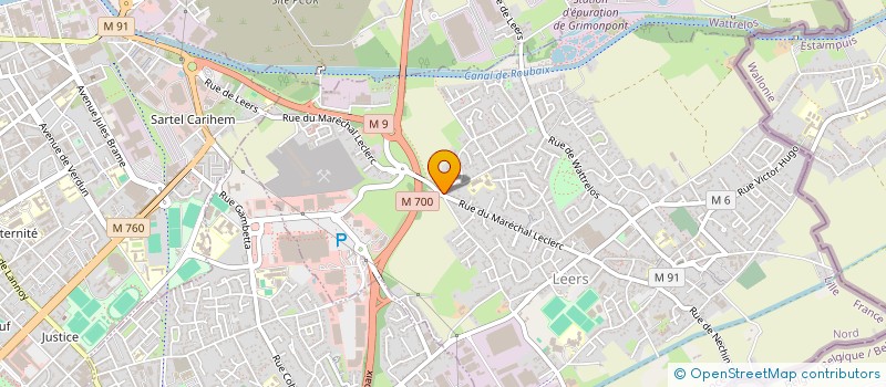 localisation de l'entreprise A.N.S.  LEERS