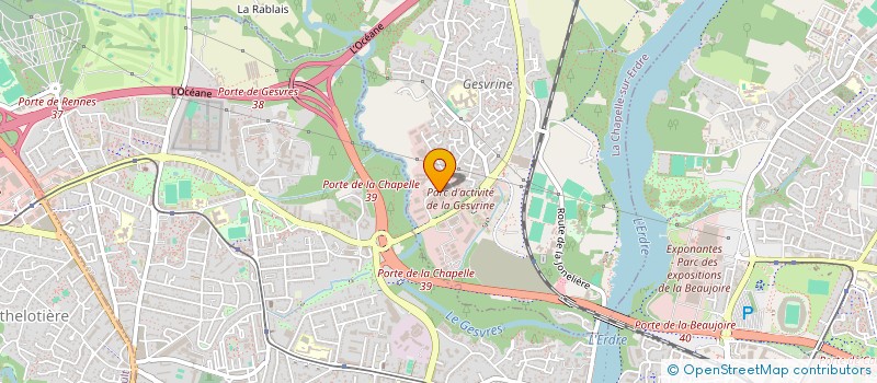 localisation de l'entreprise A.N.S.O.  LA CHAPELLE-SUR-ERDRE