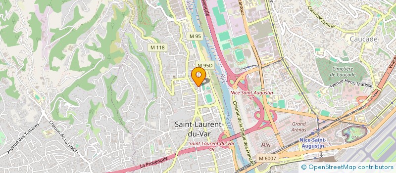 localisation de l'entreprise A.N.T AUTOMOBILES à SAINT-LAURENT-DU-VAR
