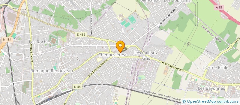 localisation de l'entreprise A.N.V ELEC  LA FRETTE-SUR-SEINE