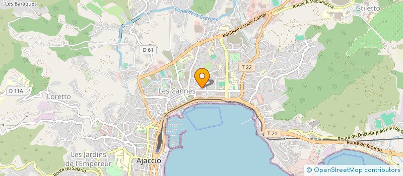 localisation de l'entreprise A NAZIONE  AJACCIO