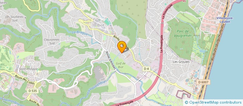 localisation de l'entreprise A.NET  BIOT