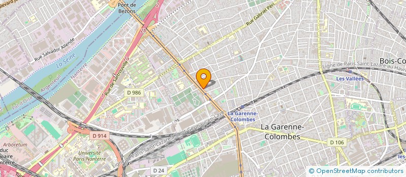 localisation de l'entreprise A'NET PLUS à COLOMBES