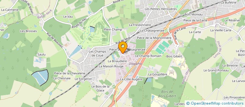 localisation de l'entreprise A. NIGHT  BALLAN-MIRE