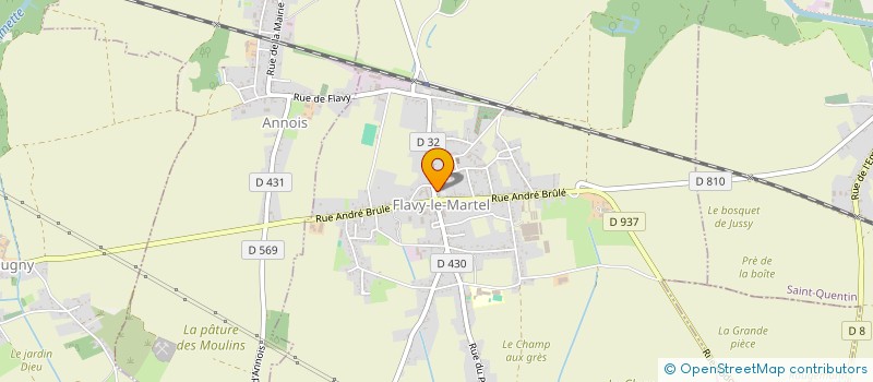 localisation de l'entreprise A NOS LOULOUS à FLAVY-LE-MARTEL