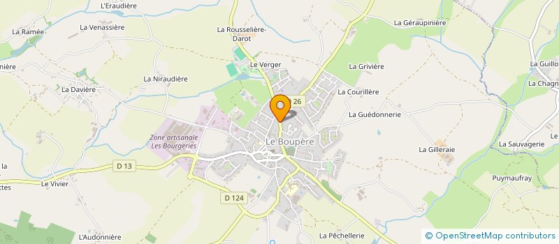 localisation de l'entreprise A NOT' BON CHOEUR  LE BOUPERE