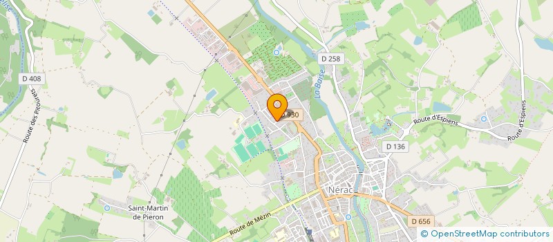 localisation de l'entreprise A NOUS 5  NERAC