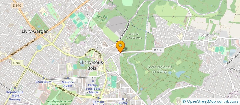 localisation de l'entreprise A NOUS LA JUSTICE à CLICHY-SOUS-BOIS