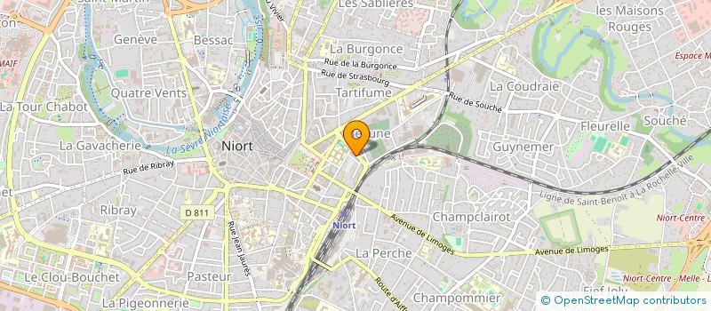 localisation de l'entreprise A NOUS QUATRE à NIORT