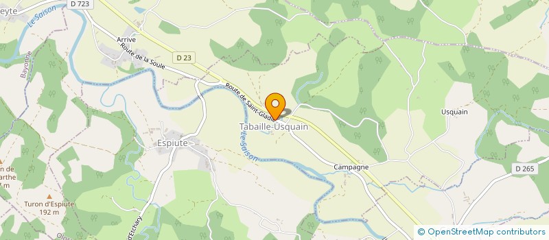 localisation de l'entreprise A NOUSTE  TABAILLE-USQUAIN