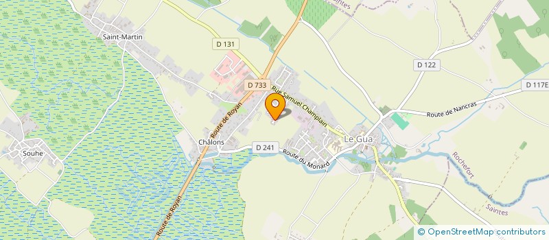 localisation de l'entreprise A.O  LE GUA