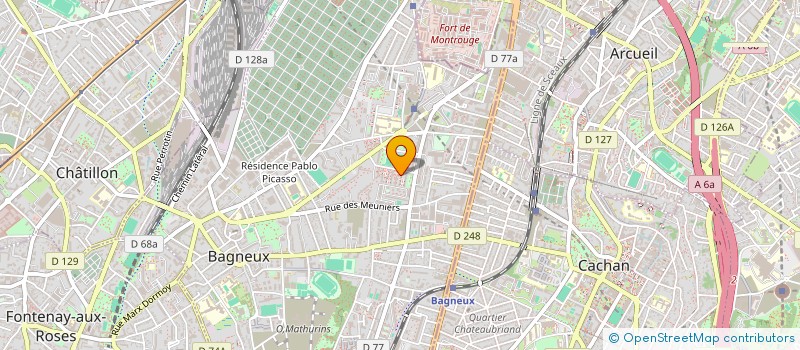 localisation de l'entreprise A.O.A.-INVEST à BAGNEUX